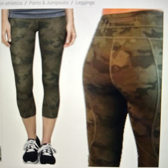 Lululemon Run Inspire Crop II Savasana Cano Size 6 - Picture 5 of 5